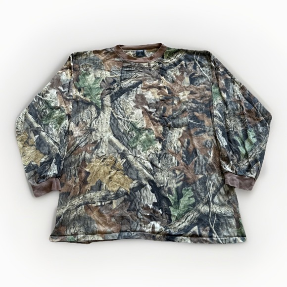 Vintage Realtree Camo‎ Shirt Mens L Hunting Outdoors 90s Mossy Oak Streetwear - Picture 1 of 8